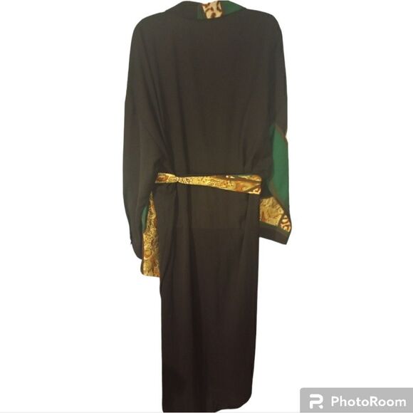 Shein curve animal print and Paisley black color block button down shi… - Picture 3 of 10